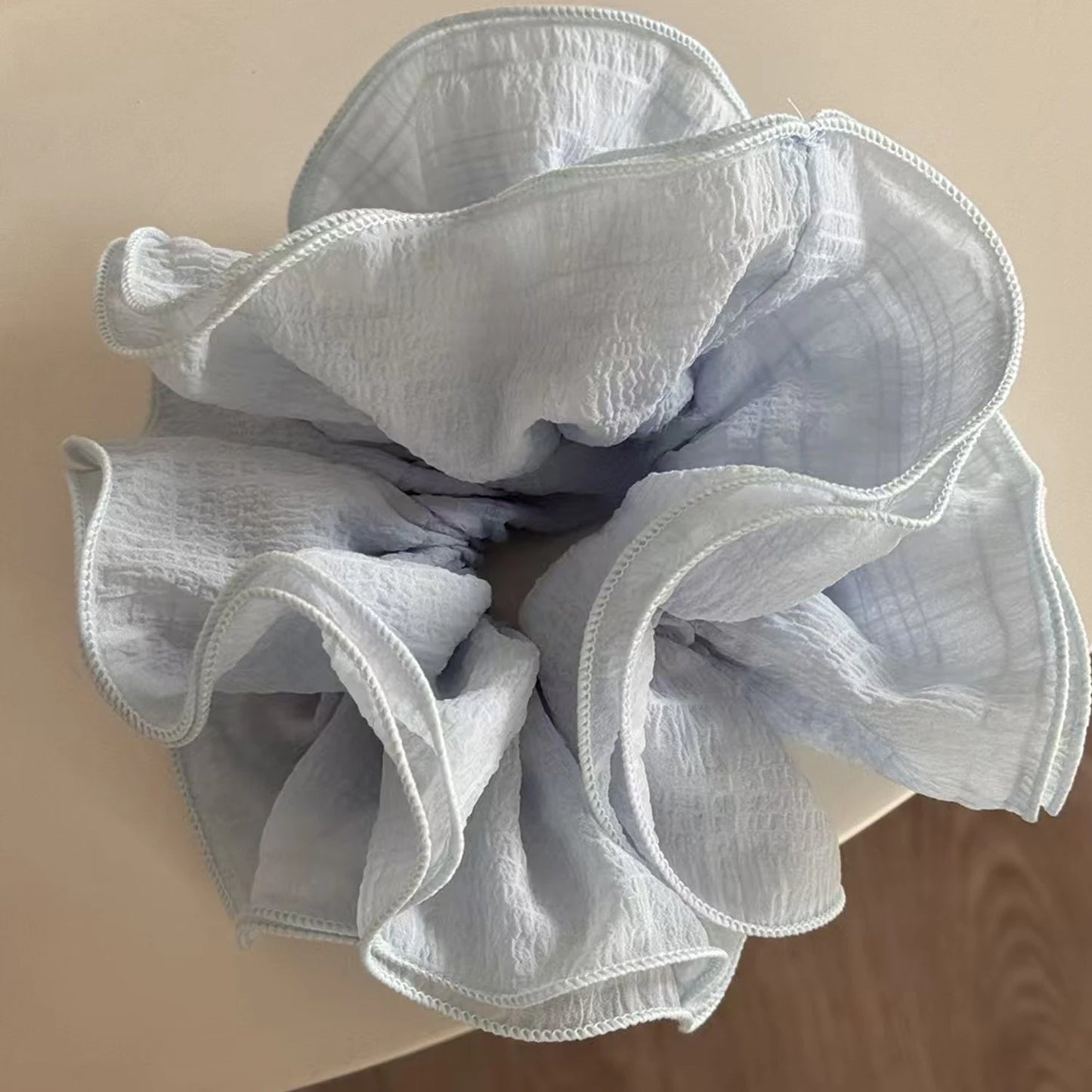 Korean Fashion Big Scrunchies For Girls Pink White Hairties For Bun Hairstyle Hair Bands Hair Accessories For Women Headwear
