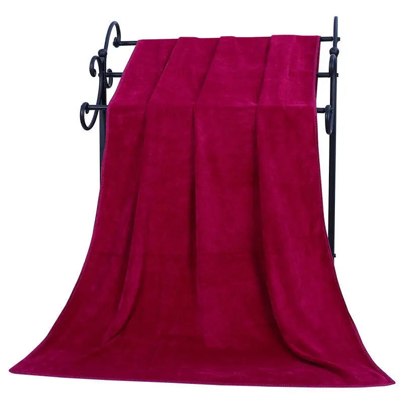 Large thick microfiber bath towel absorbent and quick-drying swimming fitness sports beauty salon towel Beach towel