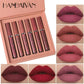 HANDAIYAN 6 PCS Matte Lipstick Set For Women Waterproof Smudge-Proof Long-Lasting Lips