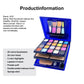 30-color multifunctional makeup palette, eyeshadow + blush + powder + lip gloss, comes with a powder puff, eyeshadow brush, cont
