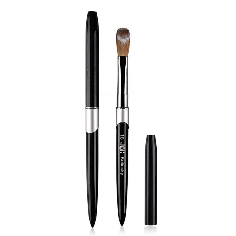 1PC Nail Acrylic Brush Kolinsky Sable Acrylic Brush UV Gel Carving Pen Brush Liquid Powder DIY Nail Drawing