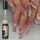 LILYCUTE 5ml Line Art Gel Nail Polish Gold Silver DIY Drawing Gel Reflective Glitter Design Semi Permanent Painting Gel Varnish