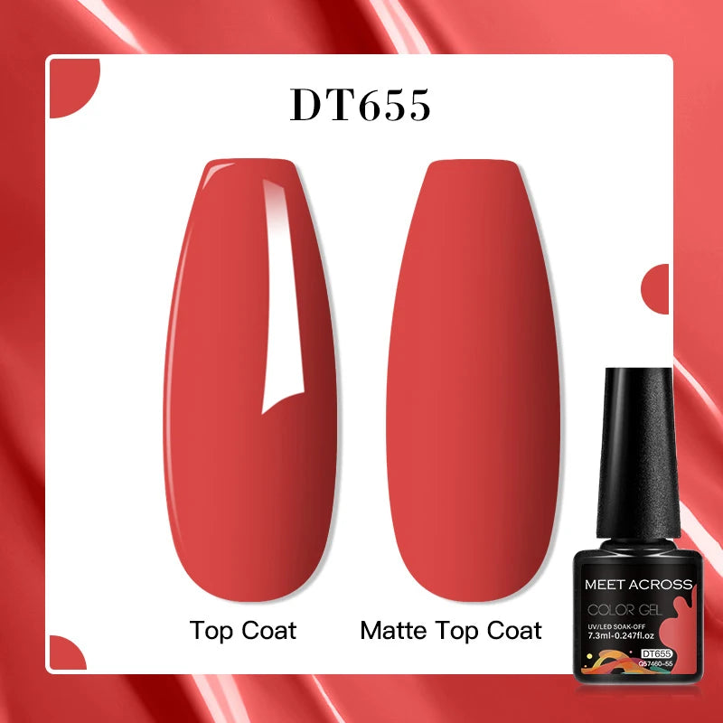 MEET ACROSS 7ml Golden Cat Magnetic Gel Nail Polish Dark Brown Red Green Christmas Nail Art Varnish Winter Autumn For Nails
