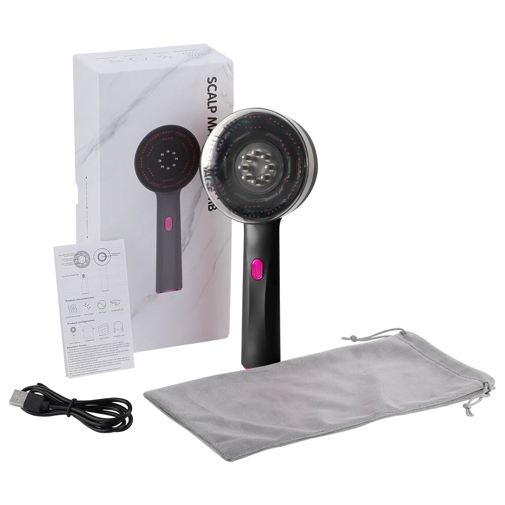 Electric Scalp Massage Comb Infrared Light Head Massager for Hair Growth Medicine Scalp Oil Applicator Anti-Hair Loss Hair Care
