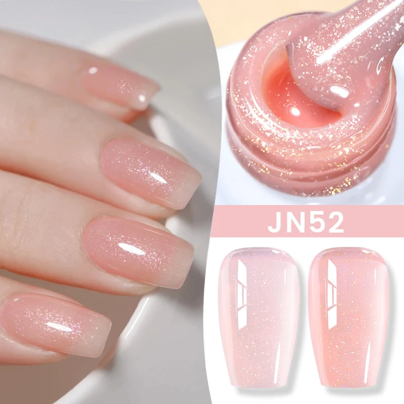 BORN PRETTY 10ml Flow Light White Cat Magnetic Gel Nail Polish Ultra Shine Soak Off UV Gel Mirror Glass Bead Gel Nail Art