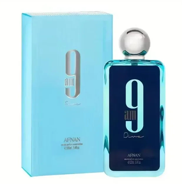 Original Afnan 9PM Eau de Parfum, Inspired Luxury Fragrance for Men, Sweet Vanilla & Amber Scent, Long Lasting Niche Perfume