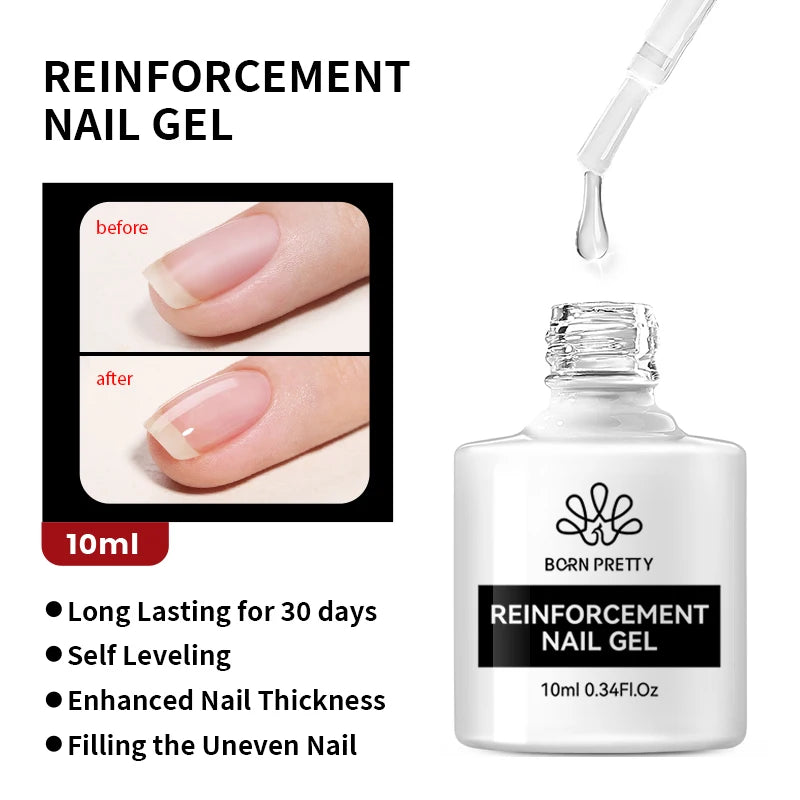 BORN PRETTY Black White Colors Gel Nail Polish 10ml Soak Off UV LED Gel Nail Art DIY Design Semi Permanent Varnishes Manciure