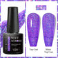 MEET ACROSS 7ml Black White Red Gel Nail Polish Glitter Semi Permanent Nail Supplies Gel Vernis for All-Season Nails Design