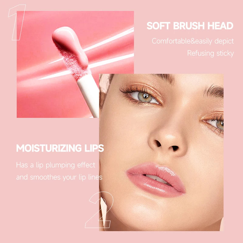 1PC Mild Texture, Highly Pigmented, Non-sticky, Moist and Glossy, Long-lasting Lip Glaze Lipstick, Perfect Gift Series for Girls