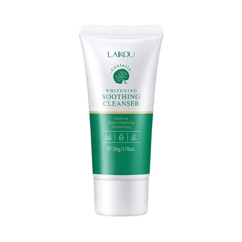LAIKOU Centella Soothing Facial Cleanser Amino Acid BlackHead Remove Oil-Control Moisturizing Soften Face Skin Care Products