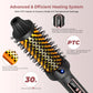 3 in1 Thermal Brush Ionic Heated Round Brush Ionic Hair Curler/Straightener with Anti-Scald Hair Curling Iron Hair Styling Tools