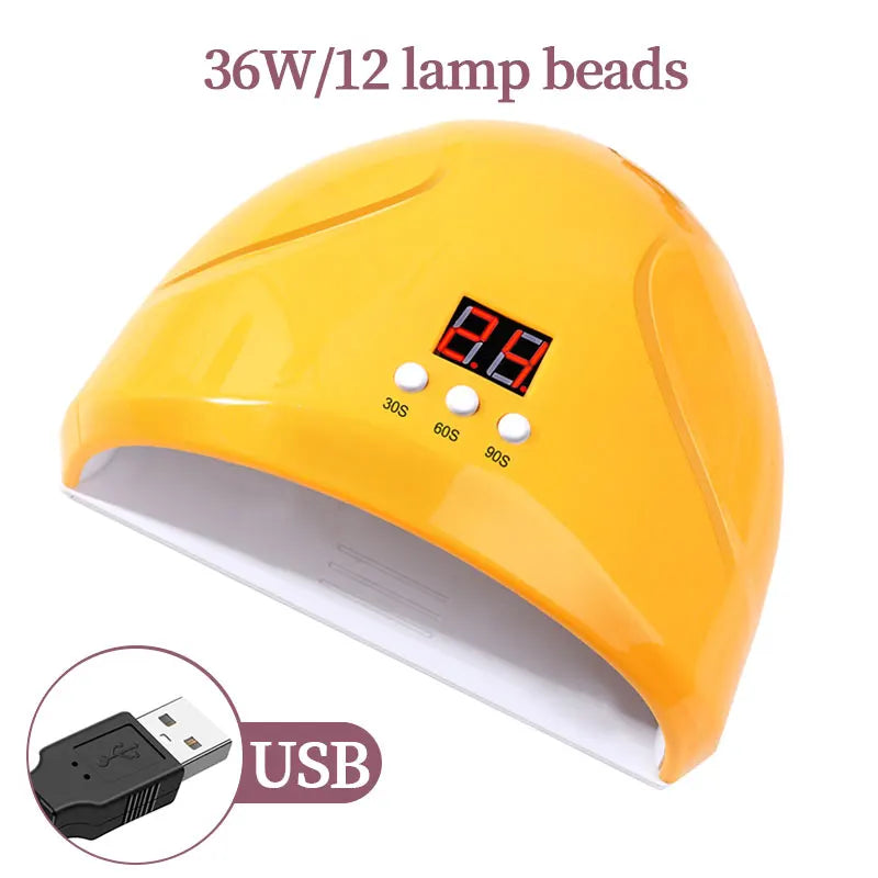 LULAA LED Light Nail Lamp Portable Gel Polish Drying Lamps UV Curing Flashlight Machine Pin Cure for Professional Nails Dryer