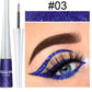 Long-Lasting Liquid Eyeliner Pen - Shimmer in Silvery, Green & Blue | Waterproof, Smudge-Proof Makeup