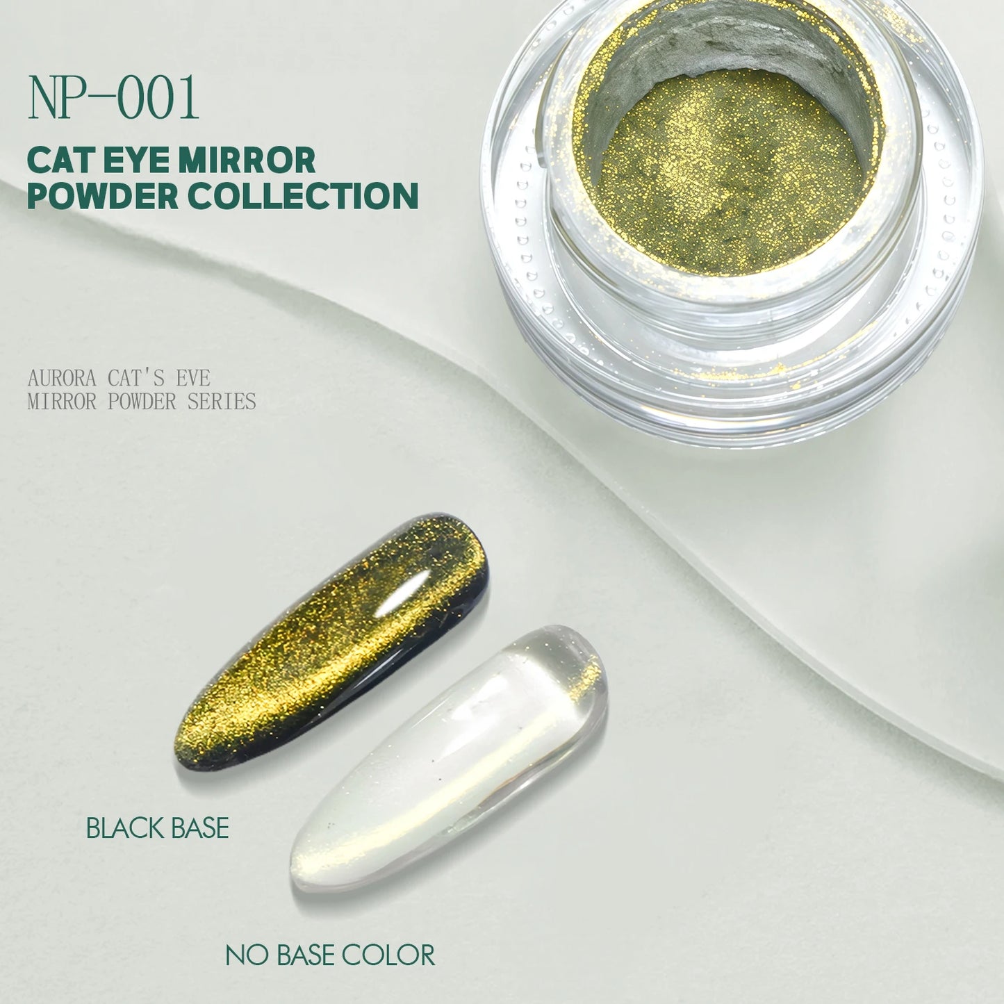 Nailpop 0.3g Moonlight Magic Mirror Powder Magnetic Cat Eye Glitter Nail Powder DIY Nail Art Decoration Chrome Nail Salon Tools
