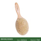 BOOMSLIFE Soft Boar Bristle Hair Brush Women Custom Scalp Massage Detangle HairbrushOak Wood Comb for Hair  Barber Accessories