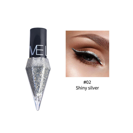 Diamond shiny eyeliner liquid Pearl light color fast drying waterproof eyeliner liquid