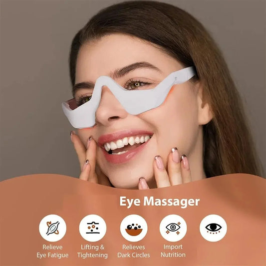 3D Red Light EMS Eye Massager  Dark Circles Eye Bag Removal Eye Wrinkles Eye Fatigue Relaxing Care Beauty Machine
