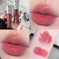 Crystal Punk Red-Brown Glossy Lip Stain Mirror Lip Glaze Sheer Nude Glitter Lip Tint Watery Shine Plumping Makeup Cosmetics