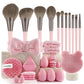 13/33pcs Professional Makeup Brush Set with Accessories for Combination Skin- Featuring Soft Brushes，Suitable for Beginners