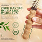 Personalized Boar Bristles Hair Brush Cork handle Round Barrel Hair Comb For Curling  Anti Static Roller HairBrush Wood Combs