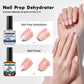 MEET ACROSS 15ml Glass Bottle Nail Primer Nail Prep Dehydrator Nail Polish Long Lasting Air Dry Semi Permanent Nail Art Varnish