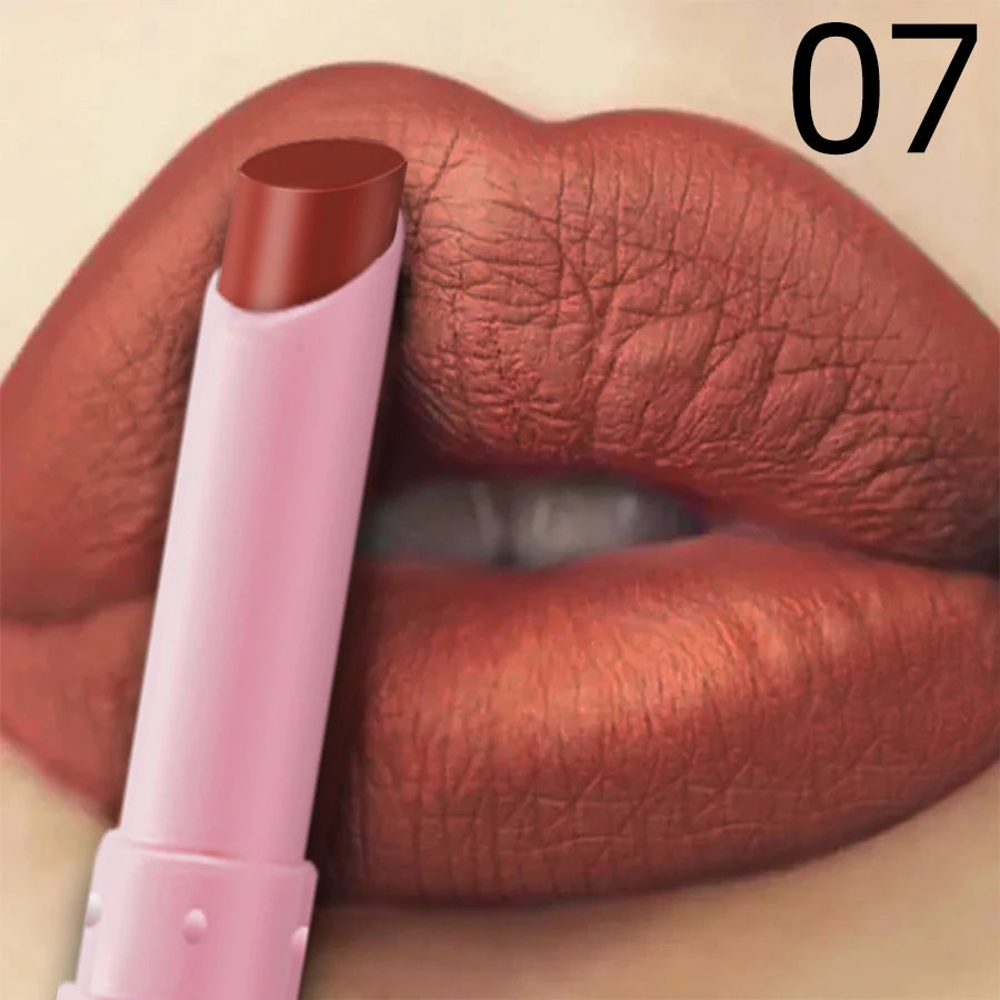 15 Color Cigarette Velvet Matte Waterproof Lipstick Long-lasting Lip Gloss Lip Makeup  Red Brown Pink Lip Liner Pen  Lip Tint