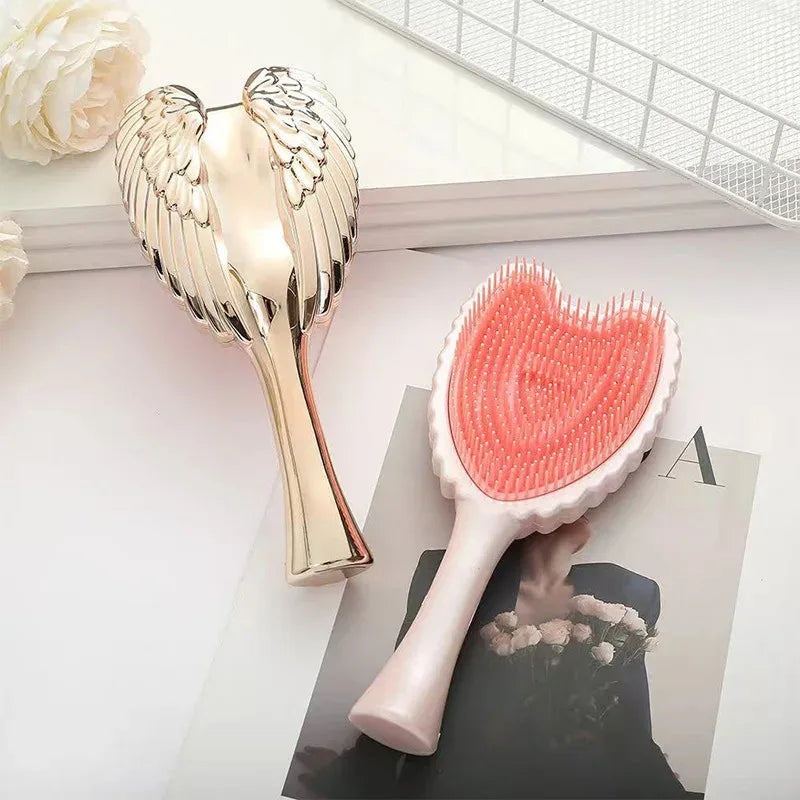 Professional Anti-Knot Comb Mini Angel Hair Smoothing Comb Anti-static Massage Scalp Comb Portable Salon Hairdressing Tool