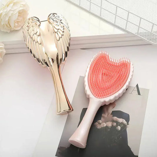 Professional Anti-Knot Comb Mini Angel Hair Smoothing Comb Anti-static Massage Scalp Comb Portable Salon Hairdressing Tool