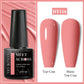 MEET ACROSS 7ml Black White Red Gel Nail Polish Glitter Semi Permanent Nail Supplies Gel Vernis for All-Season Nails Design