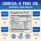 Daitea Omega 3 Fish Oil Capsules - for Nervous System, Skin and Hair Health, Antioxidants - Easy To Swallow