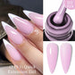 MEET ACROSS 7ml Rubber Base Gel Glitter Nude Pink White 2 In 1 Gel Nail Polish Nail Art Varnish For Nails Winter Autumn Manicure