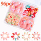 576pcs/Box Colorful Fake Nails Black Red Design Fake Nail Oval Short Square Press On False Nails Mixed Full Cover Nail Tips