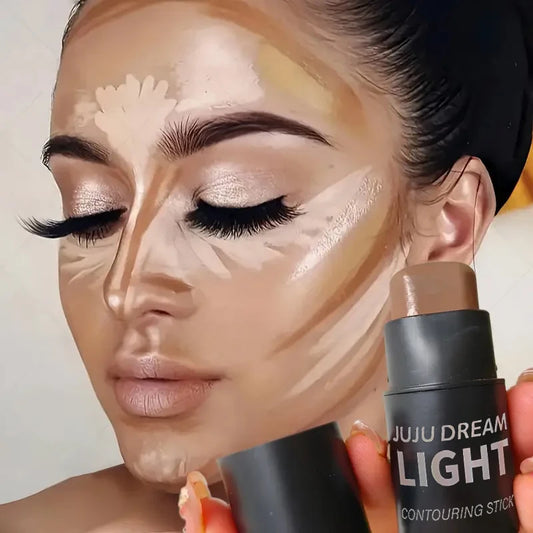 Versatile Contouring stick - matte, bronzer, nose stick, eyeshadow, Face contouring cream - natural and easy to apply