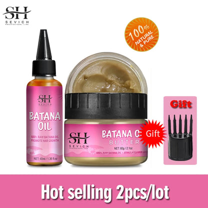 Natural 100% Pure Batana Oil For Hair Growth Butter Hair Mask Traction Alopecia Anti Hair Loss Baldness Treatment For Men Women
