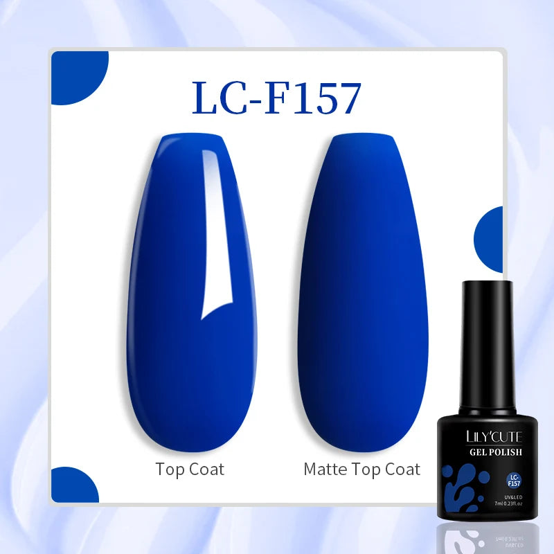 LILYCUTE 7ML Eggshell Gel Nail Polish White Black Material Semi Permanent Autumn Varnish With Any Color Gel Soak Off UV Manicure