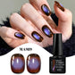 MEET ACROSS Guava & Grape Color Cat Magnetic Gel Green Glass Bead Cat Eye Gel Soak Off UV Gel Nail Art Varnish Salon Home DIY