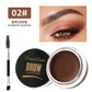 Matte Brown & Black 3D Eyebrow Cream – Natural Tint, Waterproof, Long-Lasting Gel Wax for Wild, Defined Brows