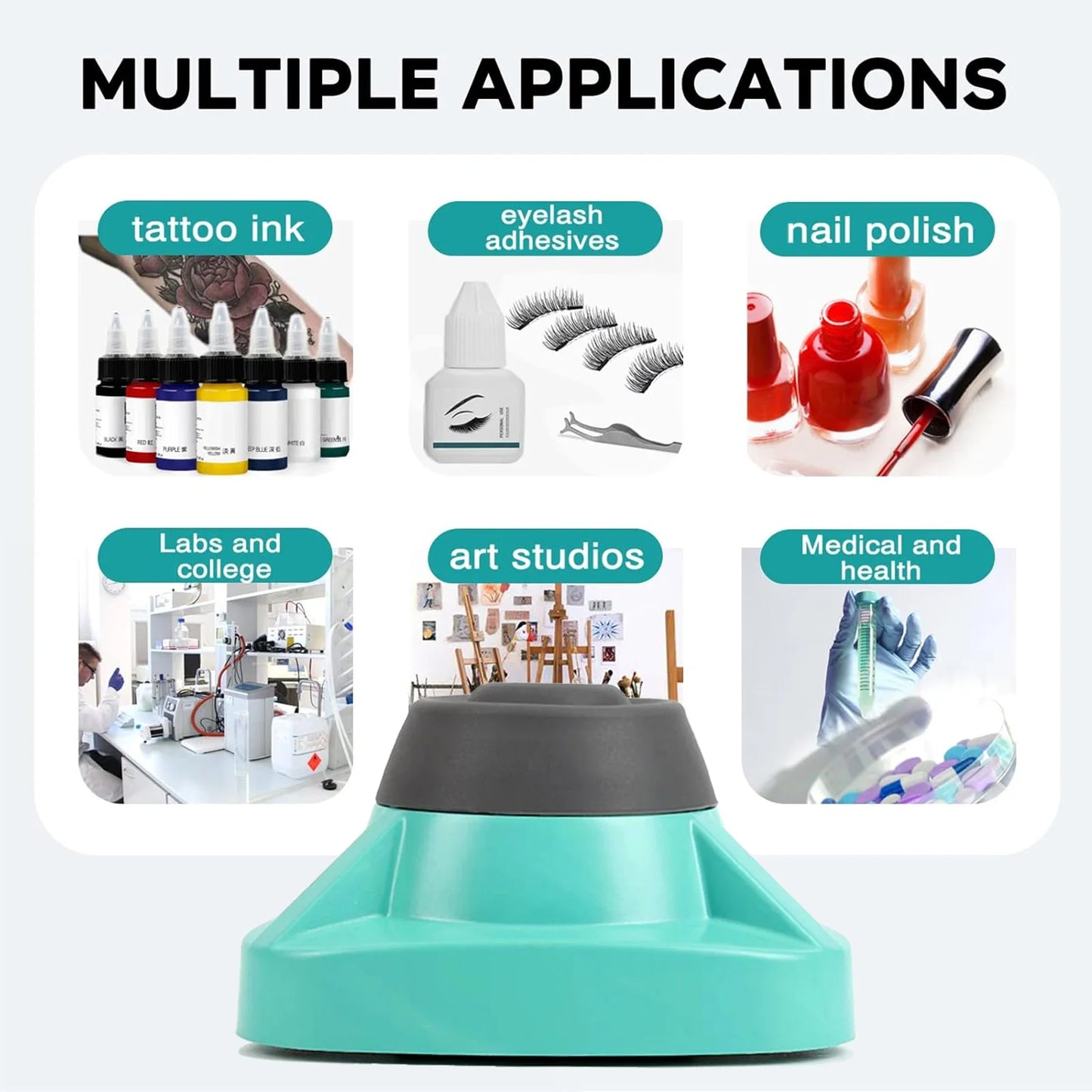 Mini Vortex Mixer 10000RPM Tattoo Ink Pigment Mixer Polish Mixed Shaker Swirl Shake Mixer for Nail Polish tattoo supplies
