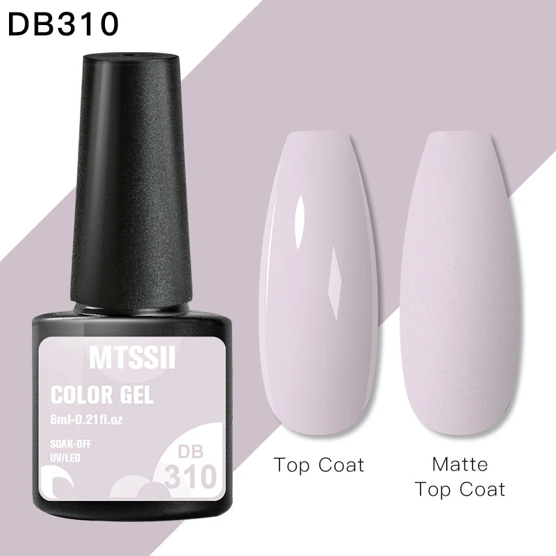 Mtssii 6ML Reflective Gel Nail Polish Shiny 14 Colors Semi-permanent UV Gel varnish Hybrid Nail Polish for Nail Art Manicure