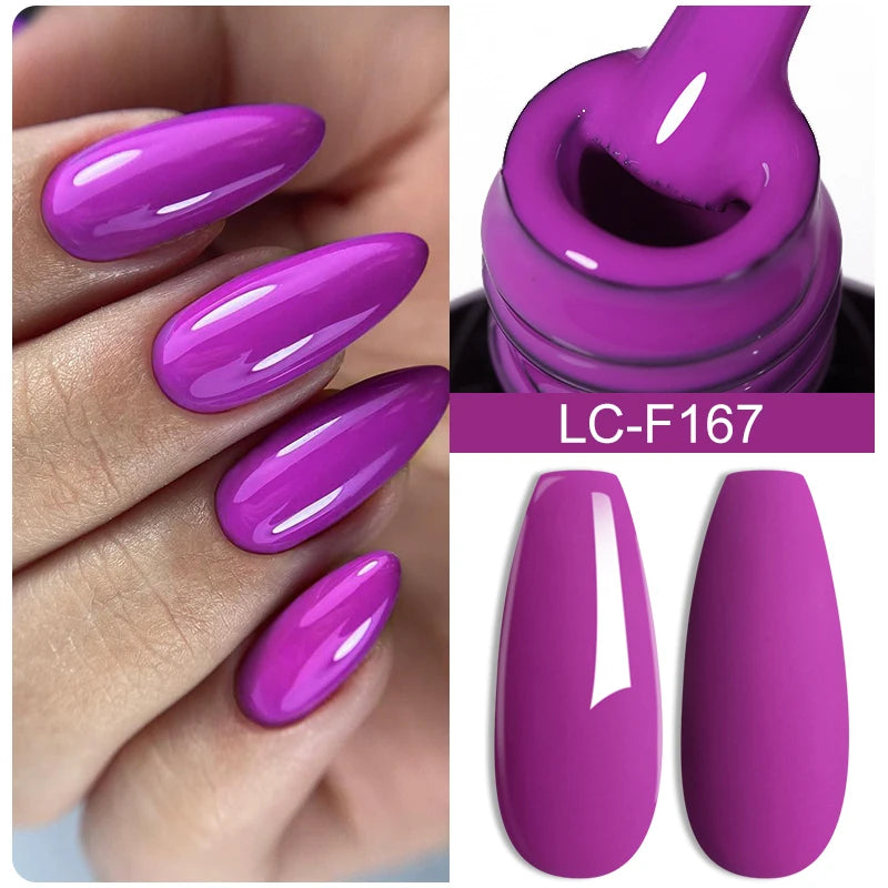 LILYCUTE 7ML Auroras Thermal Gel Nail Polish Nude Dark Purple Glitter Gradient Temperature Color Changing Nail Art Gel Varnishes