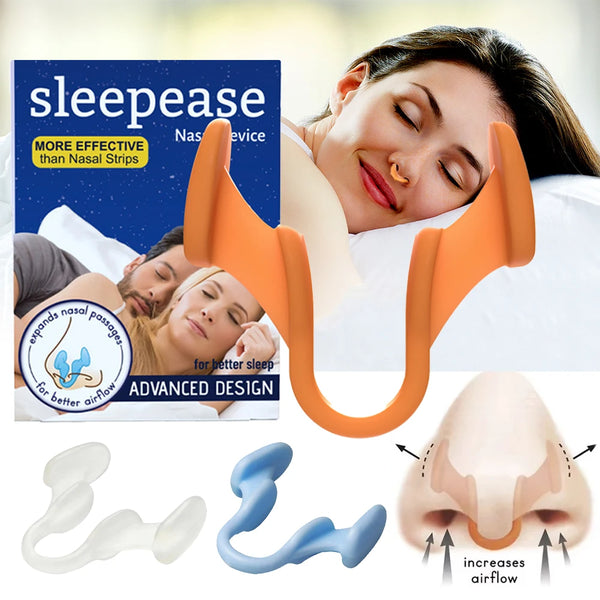 1~2Pcs Silicone Nose Clip Anti Snoring Nasal Dilator Stop Snore Aid Easy Breathe Improve Sleeping Rhinitis