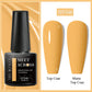 MEET ACROSS 7ml Black White Red Gel Nail Polish Glitter Semi Permanent Nail Supplies Gel Vernis for All-Season Nails Design