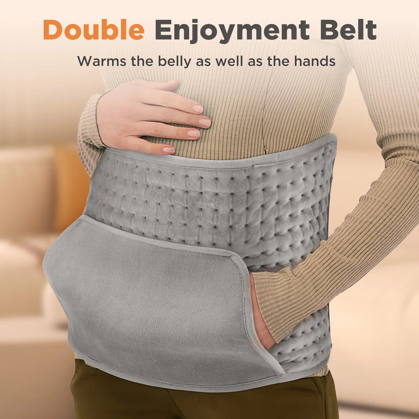 50*100cm Home Electric Heating Pad Back Shoulder Office Winter Warming Blanket 10 Heat Thermal Mat Abdomen Period Menstrual Belt