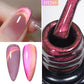 MEET ACROSS Pink Red Cat Eye Gel Nail Polish 7ml Jelly Amber Cat Magnetic Gel Nail Soak Off UV LED Semi Permanent Gel Nail Art