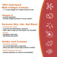 Multi-Collagen Peptides Powder with Collagen Types I, II, III, V and X, Hair, Nails and Joint Support, Anti-Aging