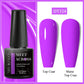 MEET ACROSS 7ml Purple Nail Gel Polish Semi Permanent Nail Art For Nails Decoration UV LED Painting Gel Varnish Nail Supplies