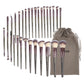 MAANGE 30pcs Professional Makeup Brush Set Foundation Concealers Eye Shadows Powder Blush Blending Brushes Beauty Tools with Bag