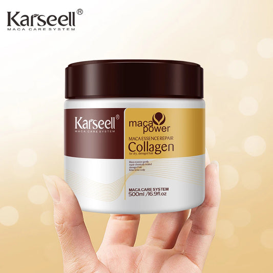 Karseell 500ml Collagen Hair Treatment Deep Repair Conditioning Argan Oil  Hair Mask Essence for Dry Damaged Hair All Hair Type
