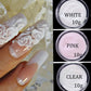 10g/bottle Professional Acrylic Powder Pink/White/Clear Nude Extension Crystal Powder DIY 3IN1 Manicure Polymer Builder Powder