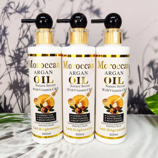 500ml Argan Whitening Body Lotion Moisturizing Refreshing and Not Greasy Body Cream Kojic Acid and Carrot Body Lotion